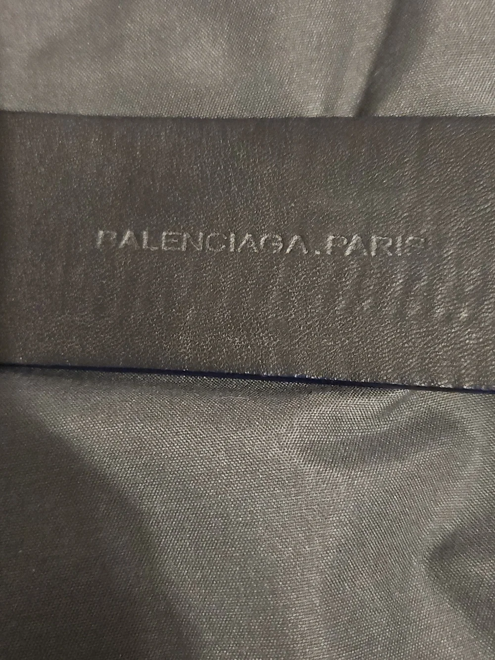 RARE Authentic Men's Balenciaga Blue and Red Stripe Leather‎ Belt Made In Paris